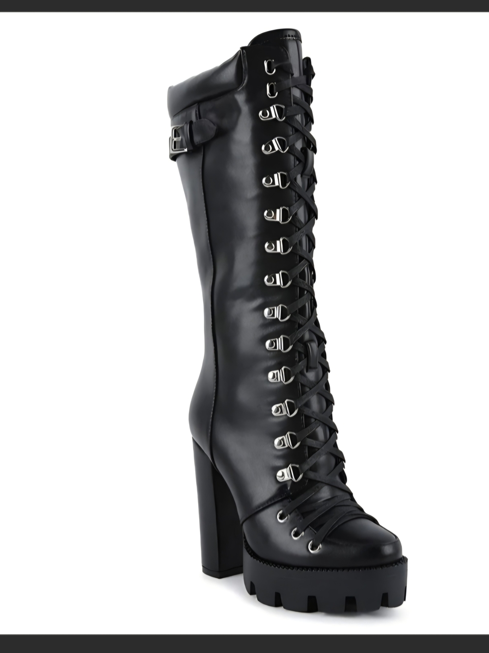 London Rag - Magnolia Boots - Lace-Up Platform Knee-High - Sz 8